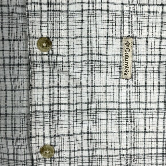 Columbia Shirt Mens Extra Large Plaid Business Casual Long Sleeve Button Down - Picture 5 of 11
